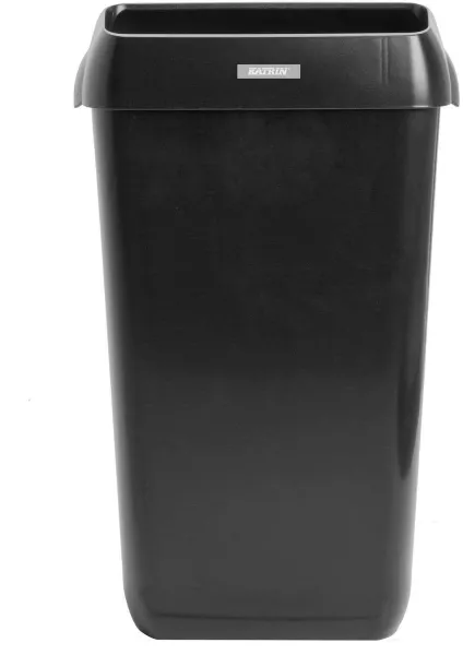 Katrin Waste Bin 25 L, papperskorg med lock, svart